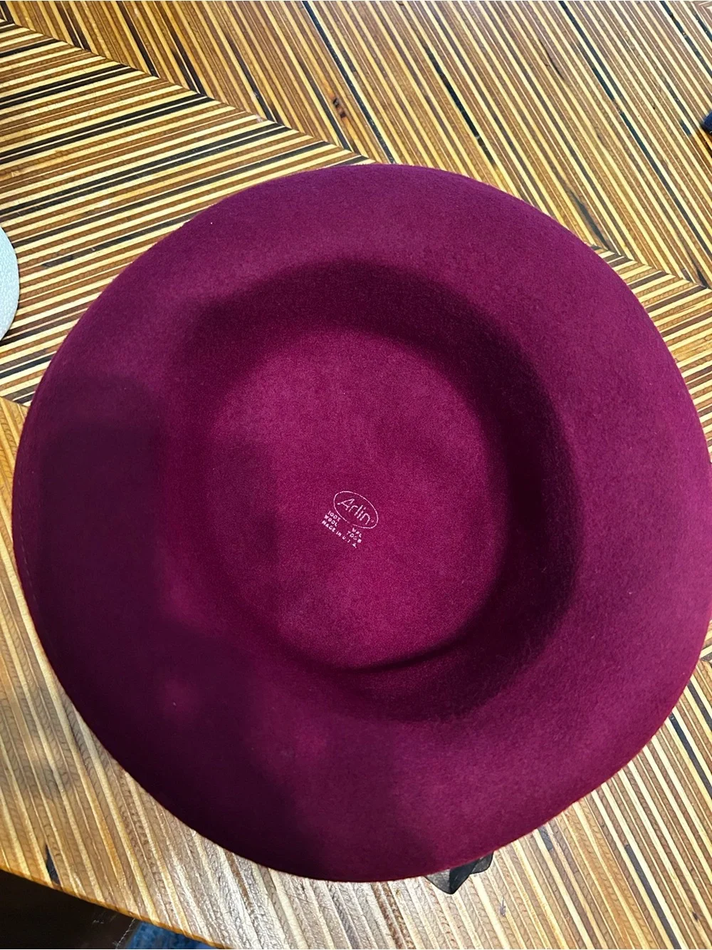 Vintage Arlin Women's 100% Wool Bow Trim Fedora Madeline Church Hat Fascinator